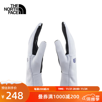 北面（The North Face）户外保暖可触屏秋季新款男女通用手套|4SHB I0E/紫色 M
