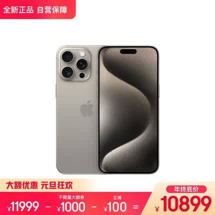 Apple iPhone 15 Pro Max (A3108) 512GB 原色钛金属 支持移动联通电信5G 双卡双待手机