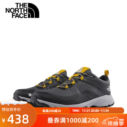 北面（The North Face）徒步鞋男户外防水抓地秋季上新|52RC NY7/黑色 7H/40