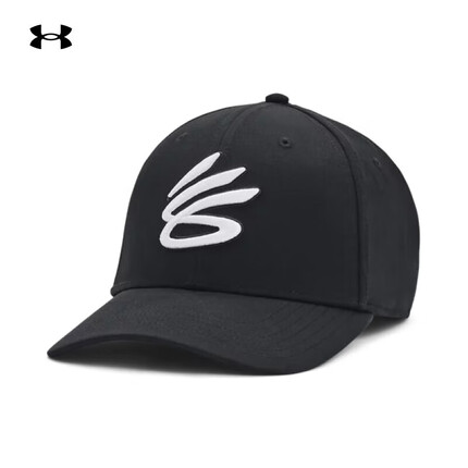安德玛(UNDERARMOUR)库里Curry男子篮球运动后扣帽1380010 黑色001 均码