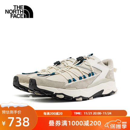 北面(The North Face)徒步鞋男户外休闲鞋舒适登山鞋春季上新|7W4S 9Z3/卡其色 9/42
