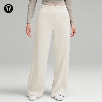 lululemon丨Scuba 女士中腰阔腿裤 *灯芯绒 LW5GBTA 米白色 S