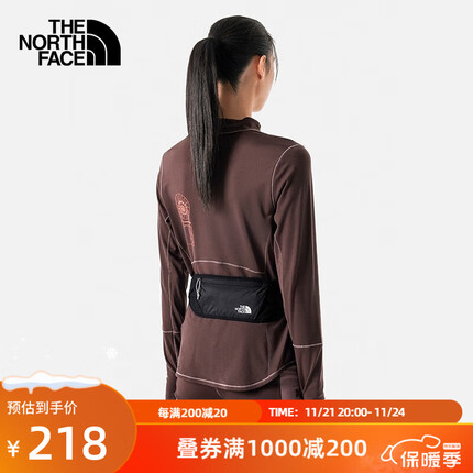 北面腰包通用款户外轻巧便携秋季新款|81E2 KY4/黑色 0.5升/OS/110*350mm