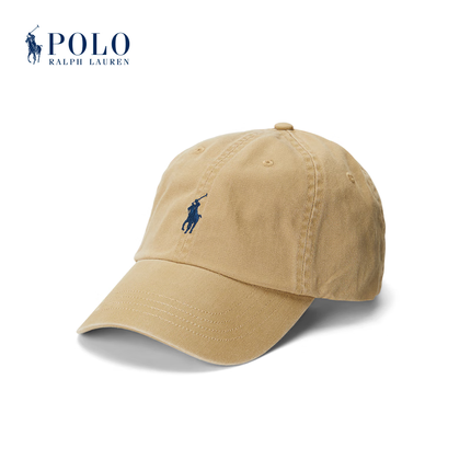 Polo Ralph Lauren 拉夫劳伦 男女同款 经典款春棉质卡其布棒球帽RL52488 250-棕色 ONE