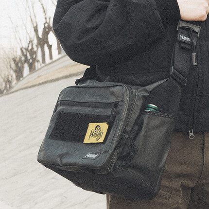 麦格霍斯（MAGFORCE）台马A0498双面人战术携行袋 户外战术运动男士斜挎包两面背包 胶黑