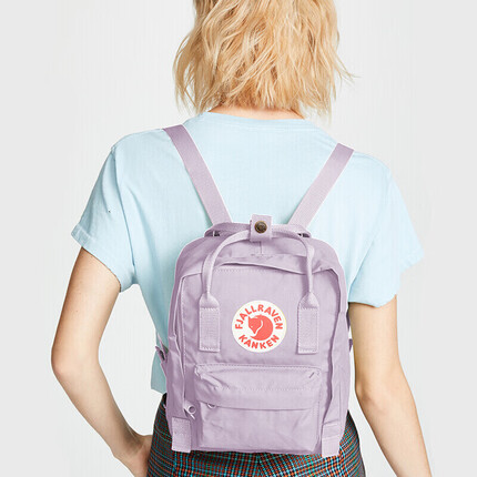 FJALLRAVEN北极狐双肩包女大容量双肩包男大学生背包23561-457薰衣草紫7L