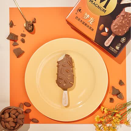 梦龙和路雪 梦龙巴旦木坚果冰淇淋65g*4支