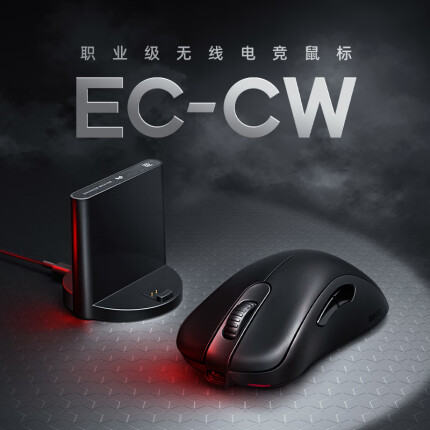 ZOWIE GEAR卓威奇亚 EC1-CW 无线鼠标 游戏鼠标  CSGO吃鸡lol 电竞鼠标 人体工学设计 黑色