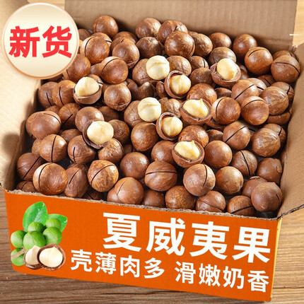 松香佳人夏威夷果特大颗粒奶油味每日坚果孕妇干果休闲办公室零食炒货年货 夏威夷果(大颗粒) 5斤