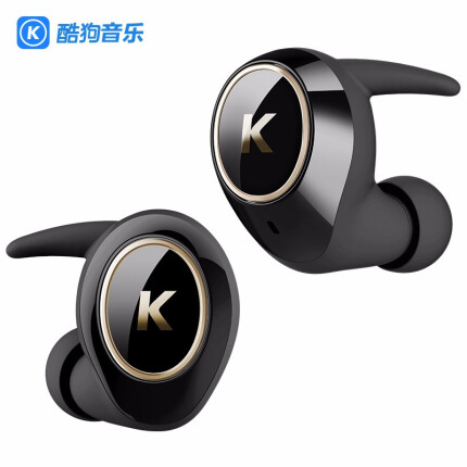 KUGOU 酷狗X5真无线蓝牙耳机 运动耳机 迷你入耳式隐形tws 5.0超长续航 黑色