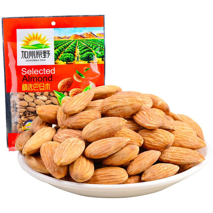 加州原野精选巴旦木100g/袋 坚果炒货休闲零食