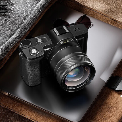 彩族（CAIZU）数码照相机入门级微单复古单反4800万像素照相机ccd学生4/5K高清便携拍录一体 4K旗舰款标配+广角镜 128G内存卡