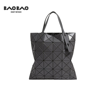 Issey Miyake三宅一生 女包 炭灰色PVC六格手提单肩包 炭灰色 BB36 AG683 礼物