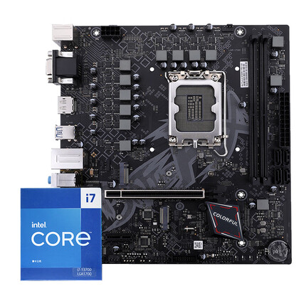 七彩虹 BATTLE-AX B760M-F PRO+英特尔i7-13700 板U游戏套装/主板+CPU套装