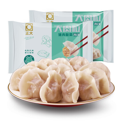 CP正大 水饺 大肉粒猪肉酸菜 912g 早餐夜宵 方便菜 速冻饺子
