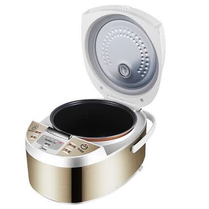 美的（Midea） 电饭煲 精铸发热盘 简单易控 黑晶内胆家用迷你小电饭锅 4升智能煲WFD4015