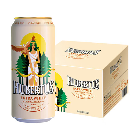 狩猎神精酿小麦白啤酒（比利时风味）500ml*12听 整箱装