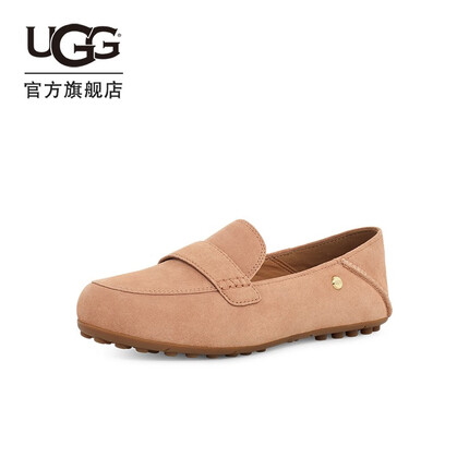 UGG2023春季新款女士纯色舒适平底休闲双鞋垫单鞋豆豆鞋 1147350 TOAS| 土司棕色 38
