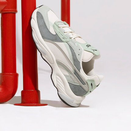 彪马（PUMA）男女同款情侣缓震休闲鞋 RS-CONNECT BUCK 382710 冰绿色-象牙白-01 42