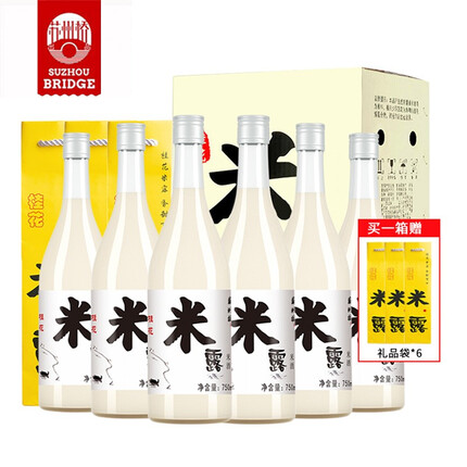 苏州桥桂花米露0.5度750ml*6瓶整箱装送礼佳品