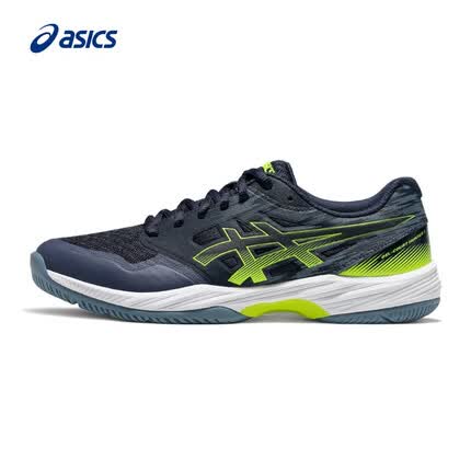 亚瑟士ASICS羽毛球鞋男鞋稳定透气运动鞋制胜球场 GEL-COURT HUNTER 3 蓝色/绿色 44