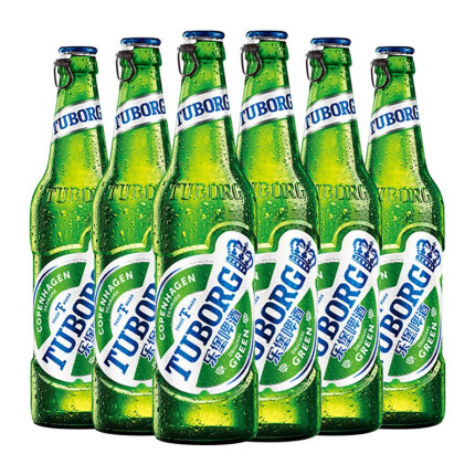 乐堡（TUBORG）啤酒 拉格丹麦淡味型啤酒瓶装整箱拉环瓶盖啤酒 乐堡495ml*6瓶