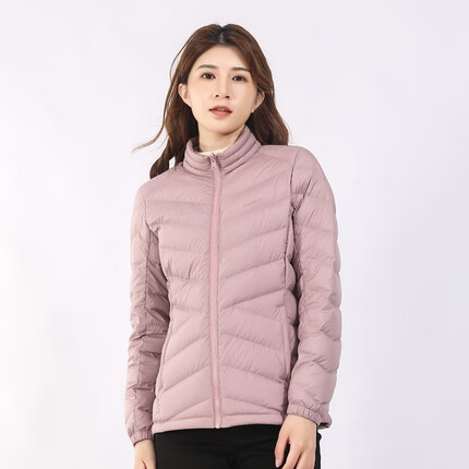 悍途(HUMTTO)秋冬户外新款保暖舒适女士时尚轻盈保暖外套羽绒服 薰衣紫-女 L