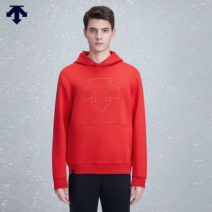 DESCENTE迪桑特 SKI STYLE系列 男女同款连帽卫衣 针织空气棉 RD-RD XL180/100A)