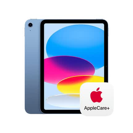 Apple iPad 10.9英寸平板电脑 2022年新款 64GB WLAN版/A14芯片/1200万像素/iPadOS MPQ13CH/A 蓝色 AC+套装版