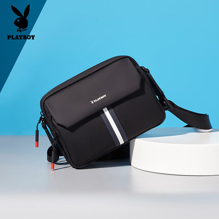 花花公子单肩包男时尚休闲斜挎包大容量背包小方包 生日礼物送男友老公