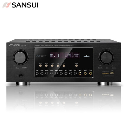 山水 SANSUI DM-10A 家庭影院功放机光纤/同轴/HDMI数字5.1声道家用音响蓝牙功放