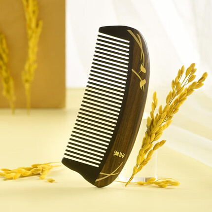 谭木匠牛角梳子礼盒孟秋木质梳柄牛角梳齿家居日用便携护理头皮按摩送女士亲友