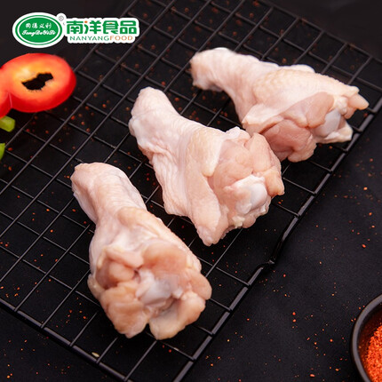 同德义利 白羽鸡翅根1kg/袋圈养烤翅中炸翅中卤鸡翅卤翅膀卤煮食材