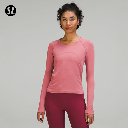 lululemon丨Swiftly Tech 女士运动长袖 T 恤 2.0 *Race 透气 LW3DOBS 蔷薇红/蔷薇红 6