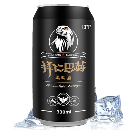 拜仁巴赫 精酿啤酒 黑啤酒 330ml*24听 整箱装