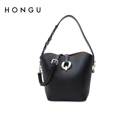 红谷（HONGU）包包女包【不与店铺其他活动同享】 H5143429漆黑