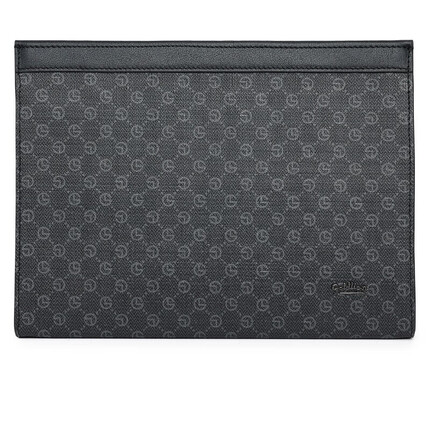 金利来（Goldlion）手包男款PVC手拿包长款卡包钱包 FC603079-265深灰 生日礼物送男友送老公送爸爸