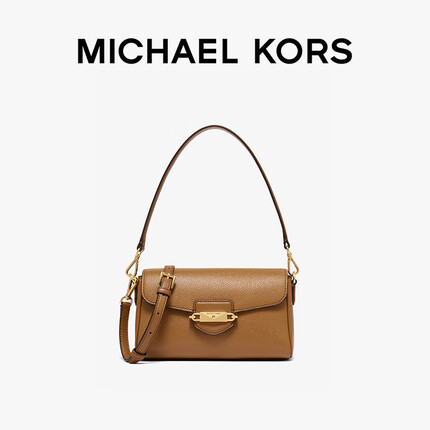 迈克高仕Fleur 小号手提斜挎腋下单肩包女包 牛皮棕 230 NS