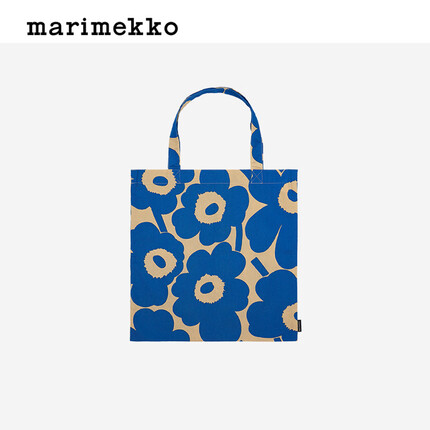 marimekko Unikko游霓可印花芬兰2023早秋新款托特包 棕色、蓝色 玛莉美歌
