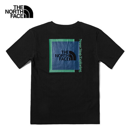 北面（The North Face）短袖男户外运动T恤圆领印花半袖宽松春夏款 JK3 L/175 