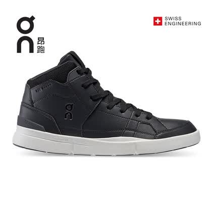 On昂跑 THE ROGER Clubhouse Mid 男款中帮休闲板鞋 Black/Eclipse 黑/日食黑 44(US10)M
