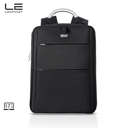 乐上（LEXON）商务电脑包15.6/17.3英寸休闲双肩包防泼水苹果笔记本背包男蓝黑
