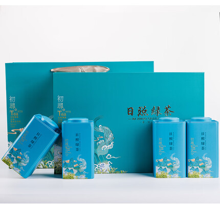 日照绿茶2023新茶无公害茶叶碧螺山浓香型板栗香一级初寻礼盒200g中秋礼品