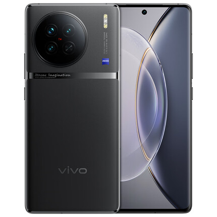 vivo X90 12GB+256GB 至黑 4nm天玑9200旗舰芯片 自研芯片V2 120W双芯闪充 蔡司影像 5G 拍照 手机