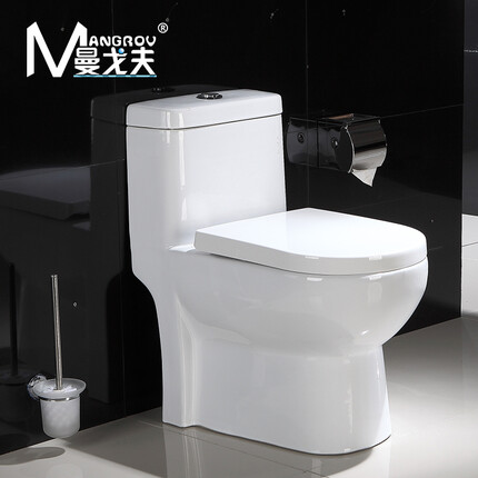 MANGROV曼戈夫直排式马桶虹吸式强力冲水直冲式坐便器防臭防堵直落座便器 直冲式300坑距