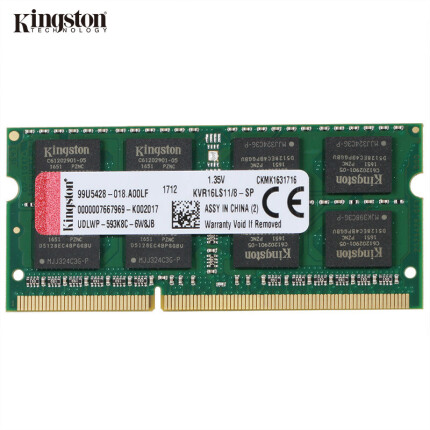 金士顿 DDR3 1600 8GB 笔记本内存条