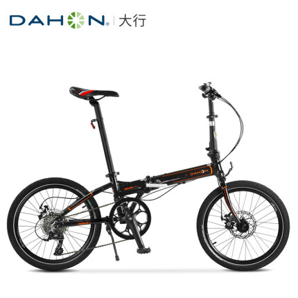 大行（DAHON） 折叠自行车P8碟刹款20寸8速成人男女铝合金单车D8 KBA083 丽面黑
