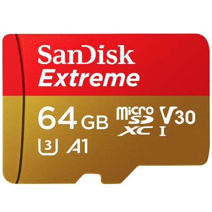 闪迪（SanDisk）A1 64GB 读速100MB/s 写速60MB/s 至尊极速移动MicroSDXC UHS-I存储卡 TF卡