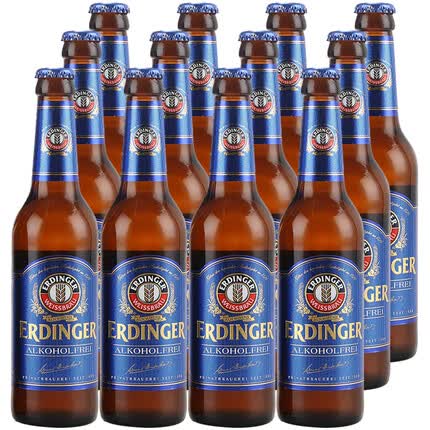 德国原装进口啤酒艾丁格无醇小麦啤酒 ERDINGER 330mL*12瓶