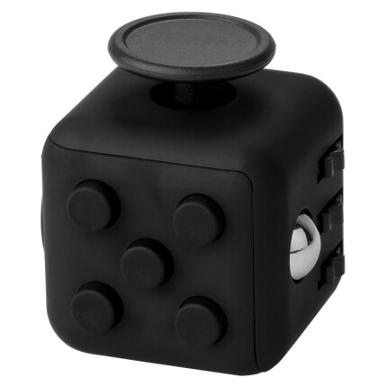 克雷格（KELEIGE）fidget cube减压骰子发泄无聊解压筛子手指魔方减压玩具解压神器 炫酷黑